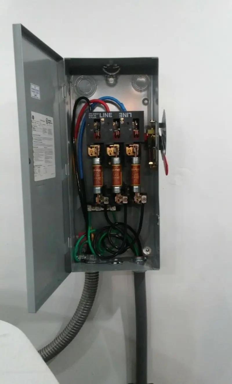 Three-phase disconnect switch installed for Electrical Wiring & Rewiring in Dell Rapids