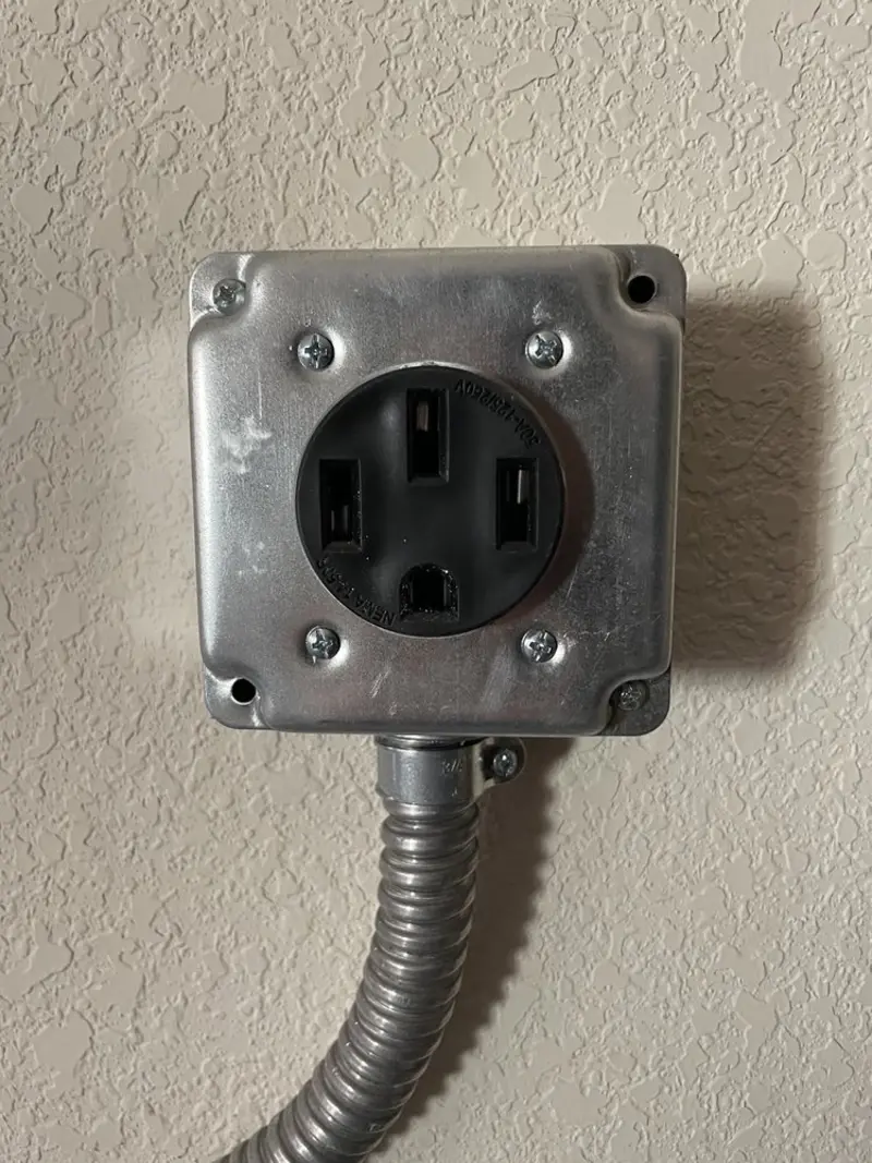 NEMA 14-50 outlet installed for Smart Home Electrical in Dell Rapids